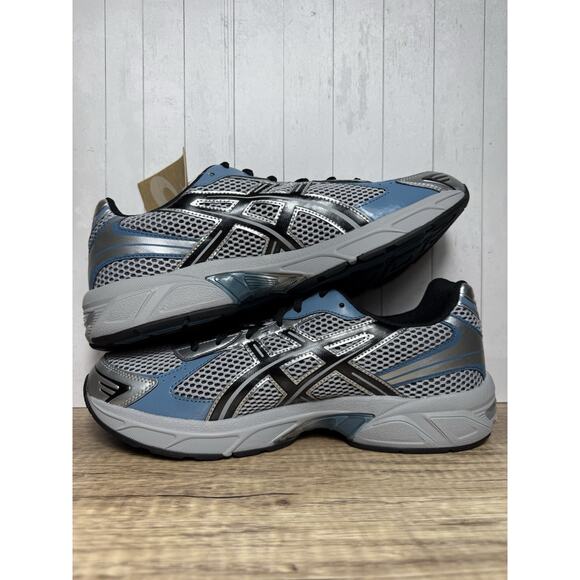 ASICS Gel 1130 “Sleet Black” Blue Silver 1203A786-020-Mens SZ 13 New Ships Now